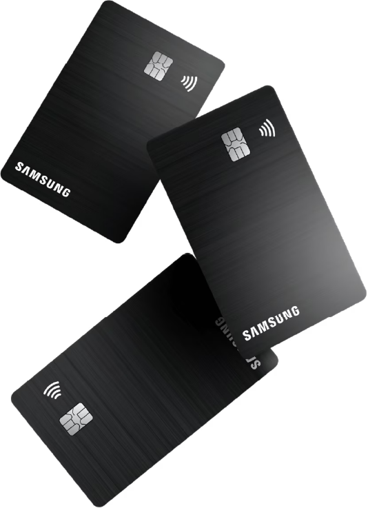 Celular com o aplicativo da Samsung na aba Meu Cartão